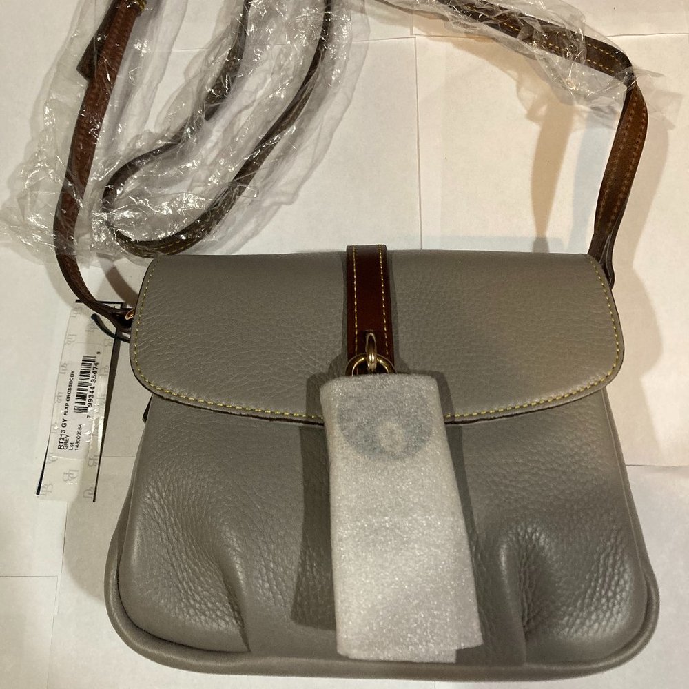 dooney and bourke crossbody flap Gray